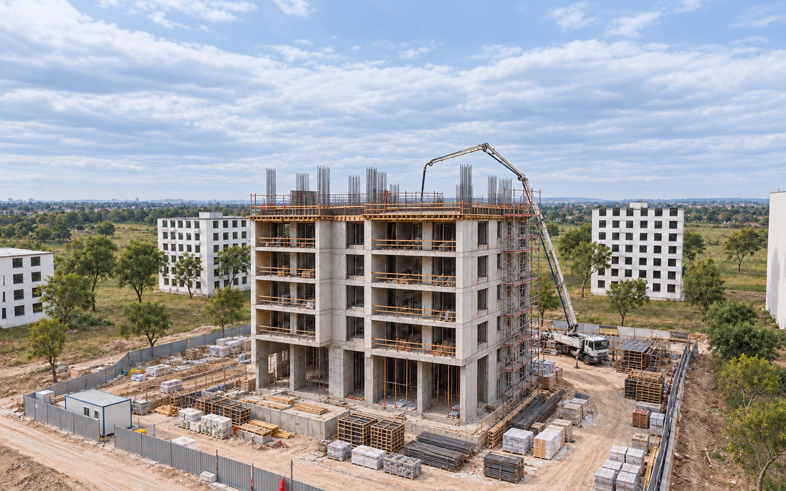 Ardıç Residence yükselen betonarme katlar