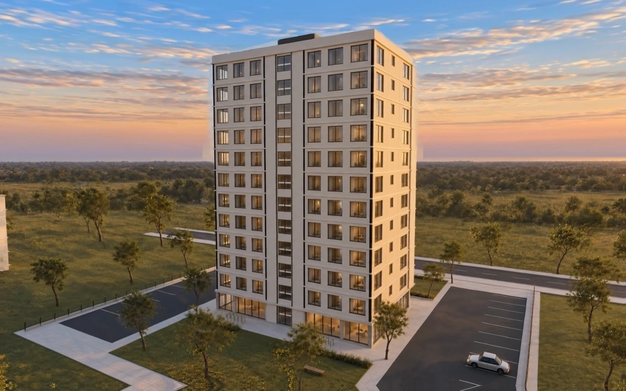 Ardıç Residence · Arka cephe · Gün batımı